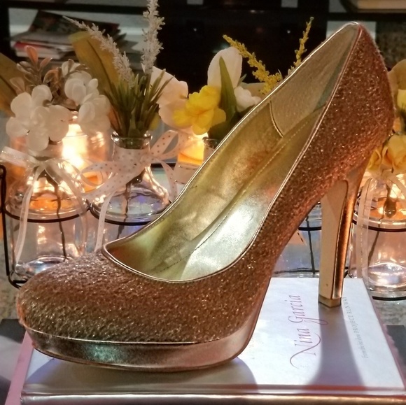 Calvin Klein Shoes - 🌈🌈CALVIN KLEIN KENDALL Gold Calf Hair Stilettos